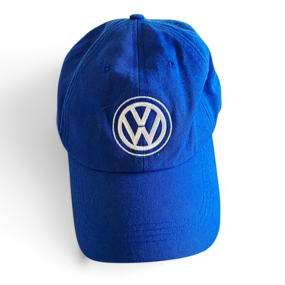Y2K Vintage Volkswagen DriverGear Blue Cotton Logo Baseball Hat Pipkin's Motors